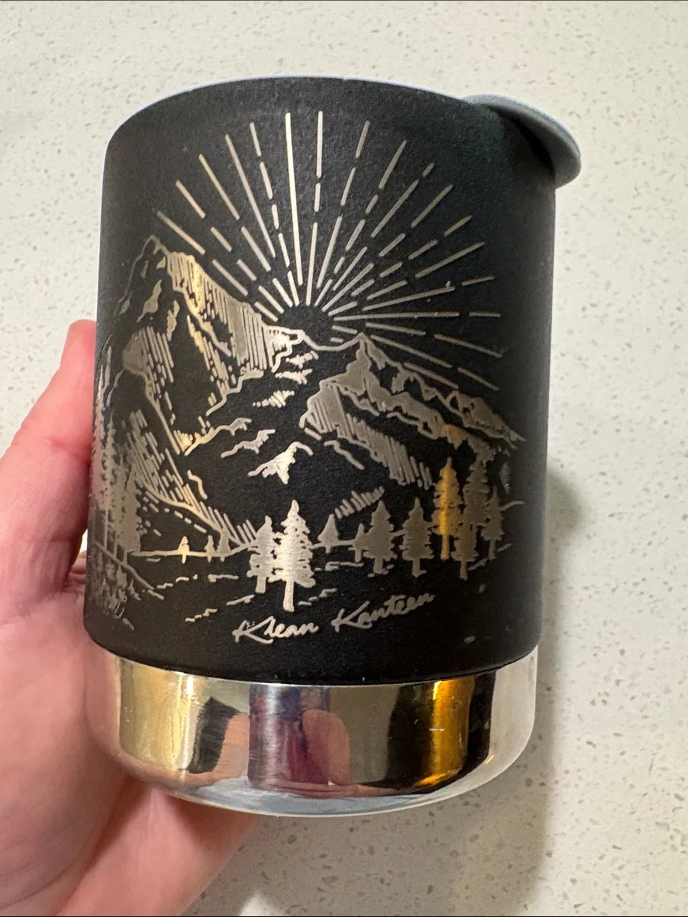 Klean Kanteen Black Stainless Steel Mountain Insulated Coffee Mug
